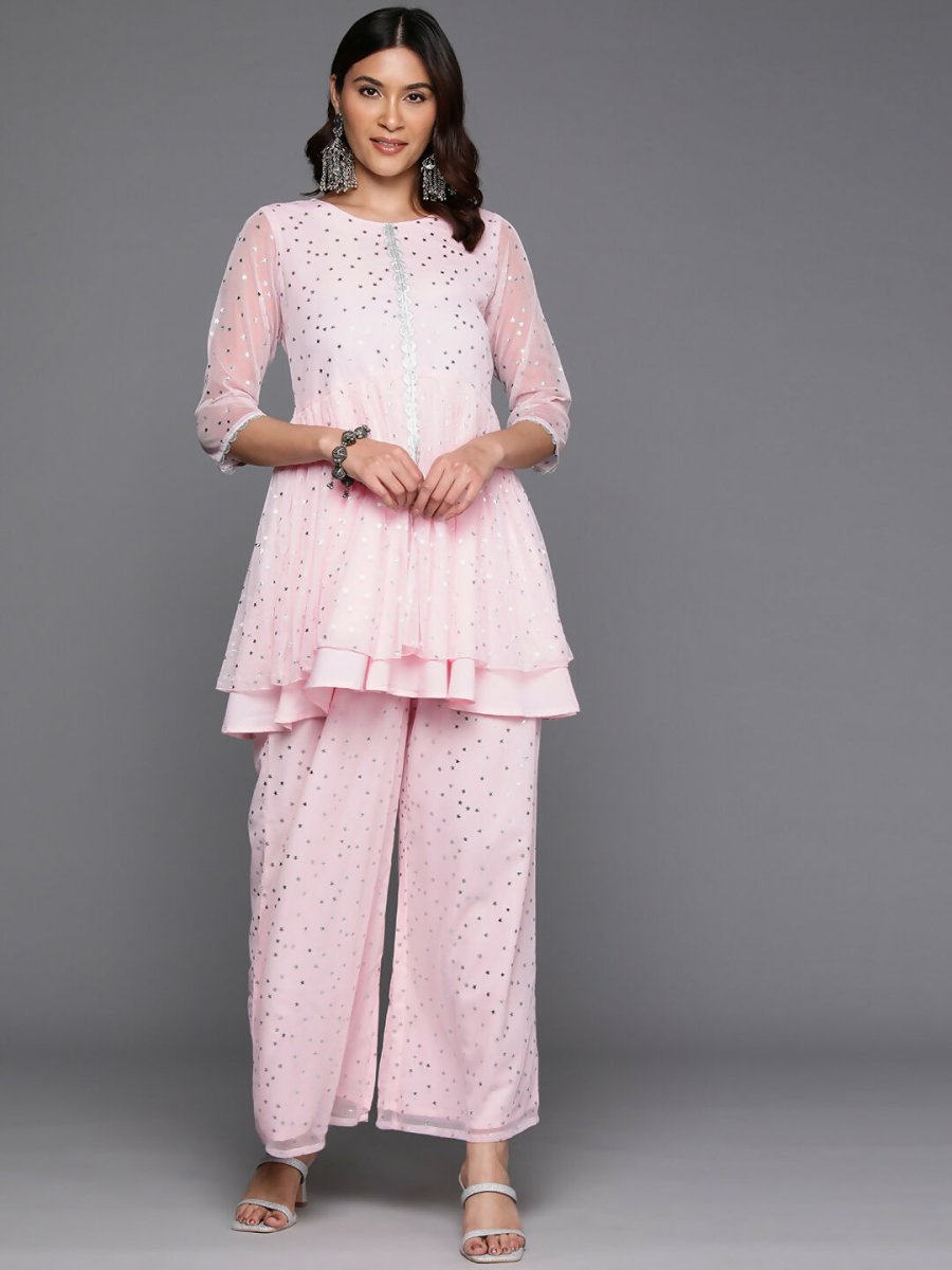 Ahalyaa Women's Traditional Wear Co-ods - Pink - Distacart