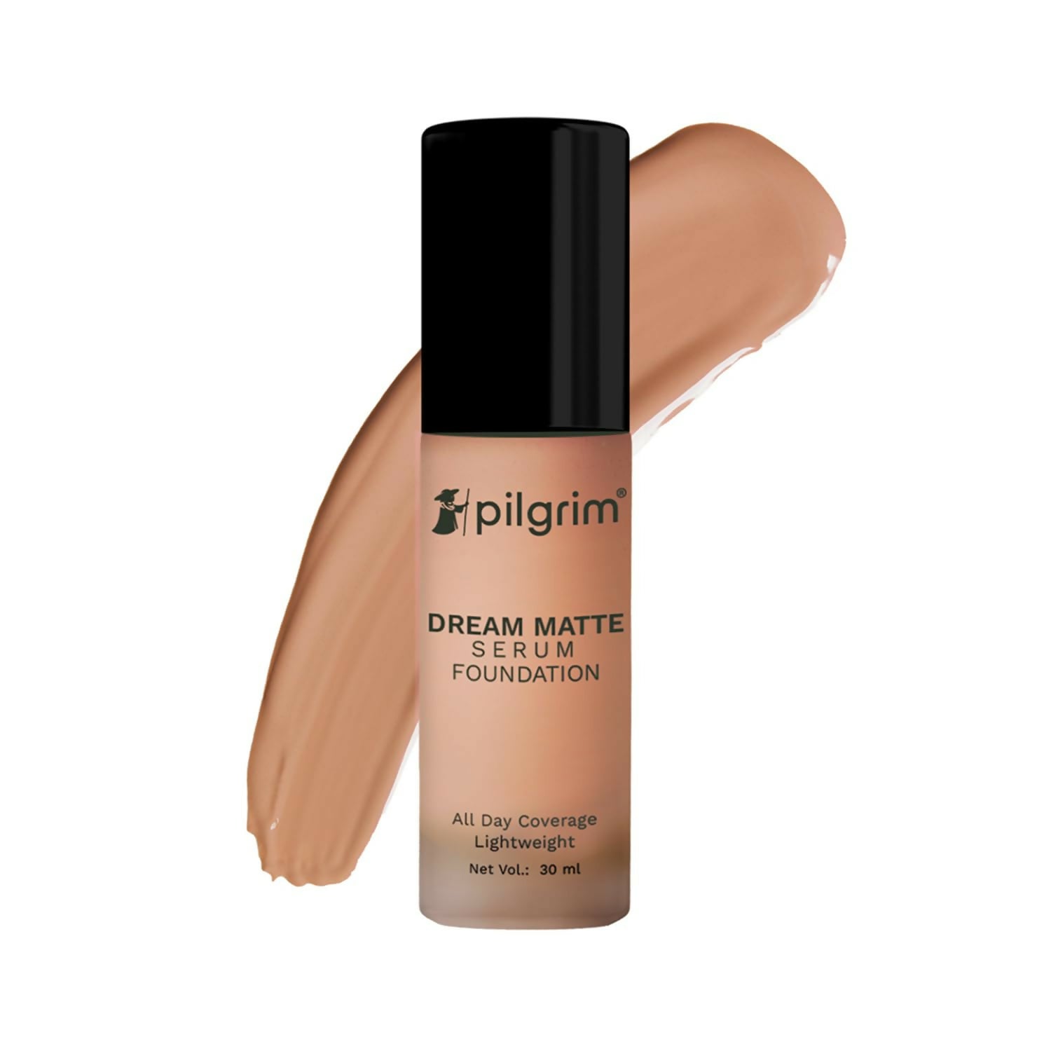 Pilgrim Dream Matte Serum Foundation With Matte & Poreless All Day Coverage Lightweight - Rich Caramel - Distacart