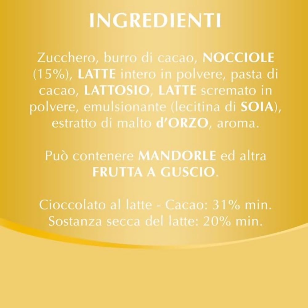 Lindt Gold Bar, Milk - Dista