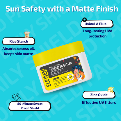 Elemen Daily Shield Pack: Facewash + Moisturiser + Sunscreen - Distacart