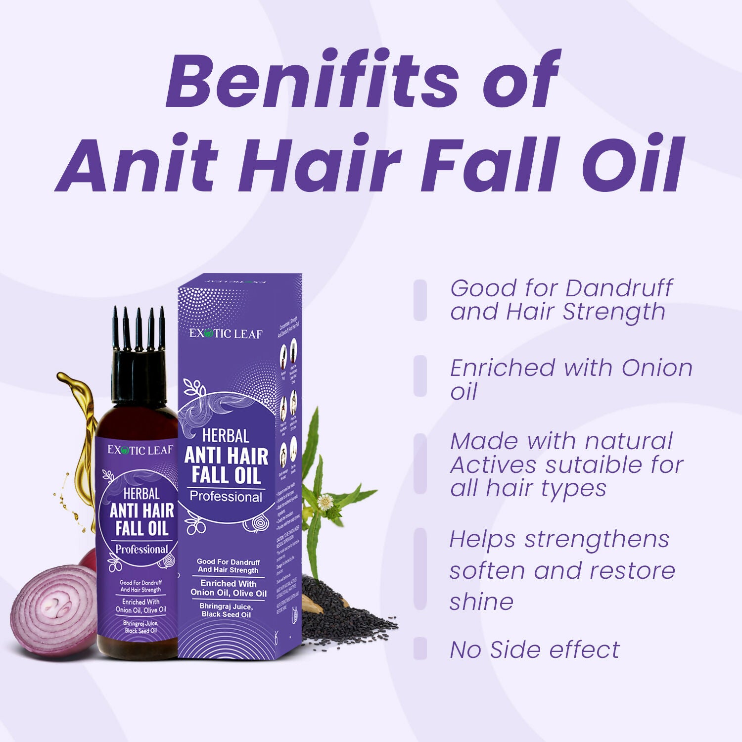 Exotic Leaf Anti Hair Fall Oil - Distacart