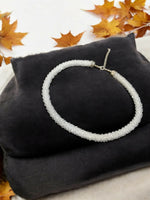Thumbnail for Inhanns Noor-E-Jalwa – Handmade Crystal Bead Necklace -Adjustable - White Only Necklace - Distacart