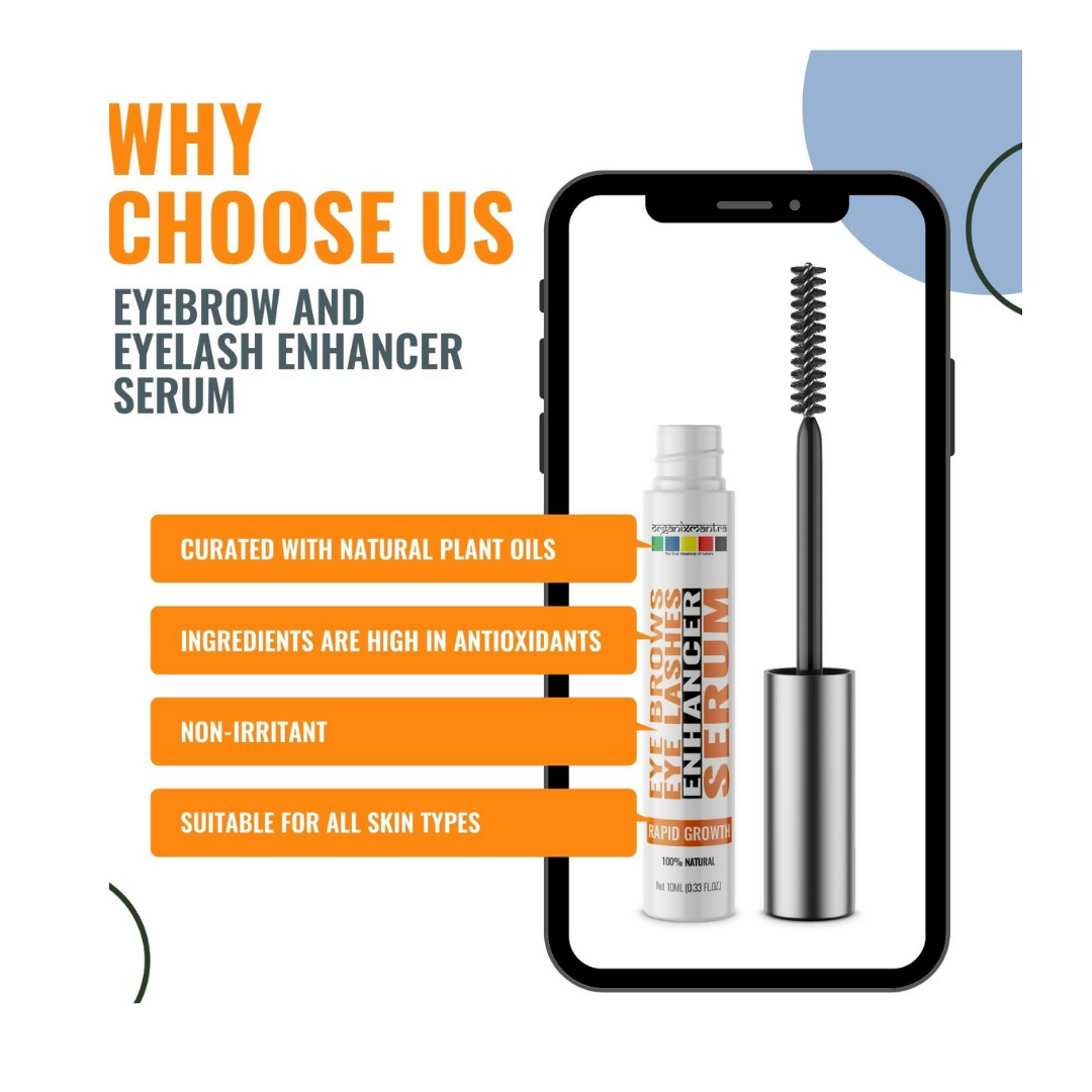Organix Mantra Eyebrow Eyelashes Growth Serum - Distacart