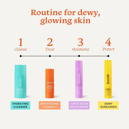 Foxtale CSMS (Cleanser, Serum, Moisturizer, Sunscreen) Flawless Skin Combo - Distacart