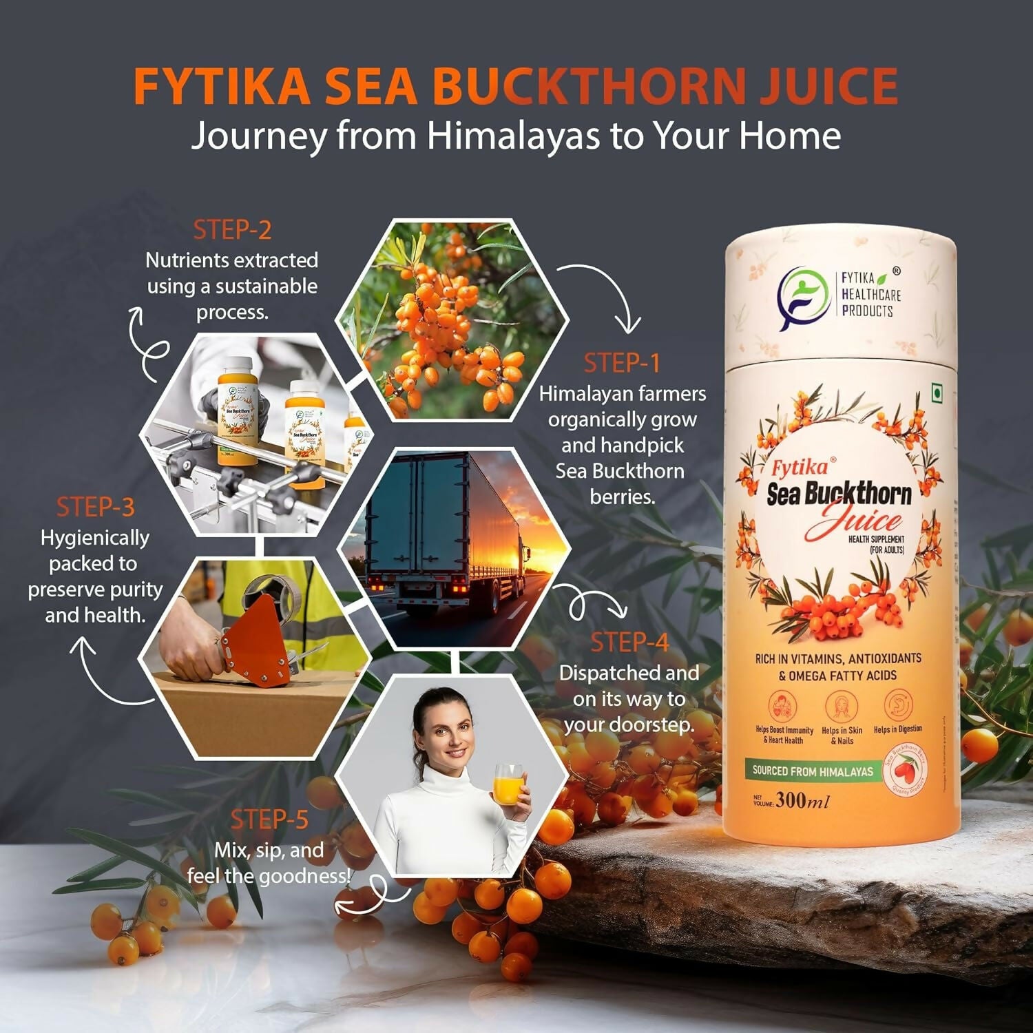 Fytika Sea Buckthorn Juice - Distacart