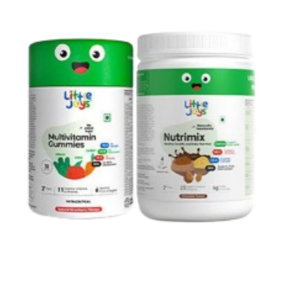 Little Joys Nutrimix Nutrition Powder 2 - 6 yrs + Multivitamin Gummies Combo - Distacart