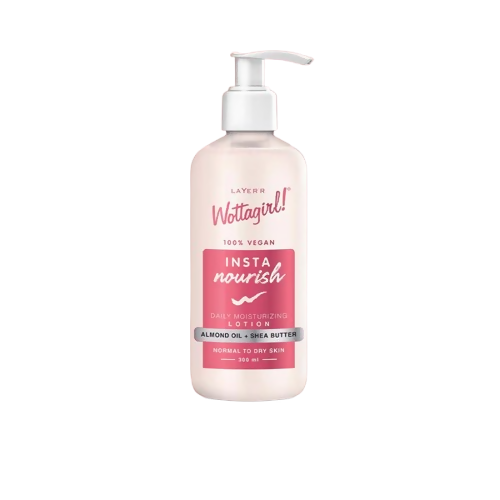 Layerr Wottagirl Insta Nourish Lotion (100% Vegan) - Distacart