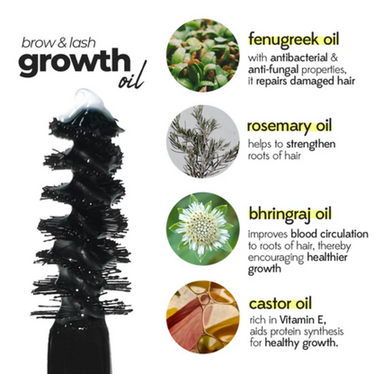 Ruby's Organics Lash + Brow Growth Oil - Distacart