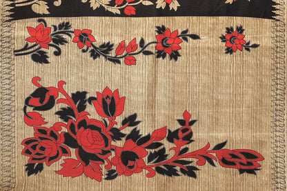 Vamika black Printed Art Silk Saree - Distacart