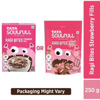 Thumbnail for Tata Soulfull Ragi Bites Strawberry Fills Breakfast Cereal - Distacart
