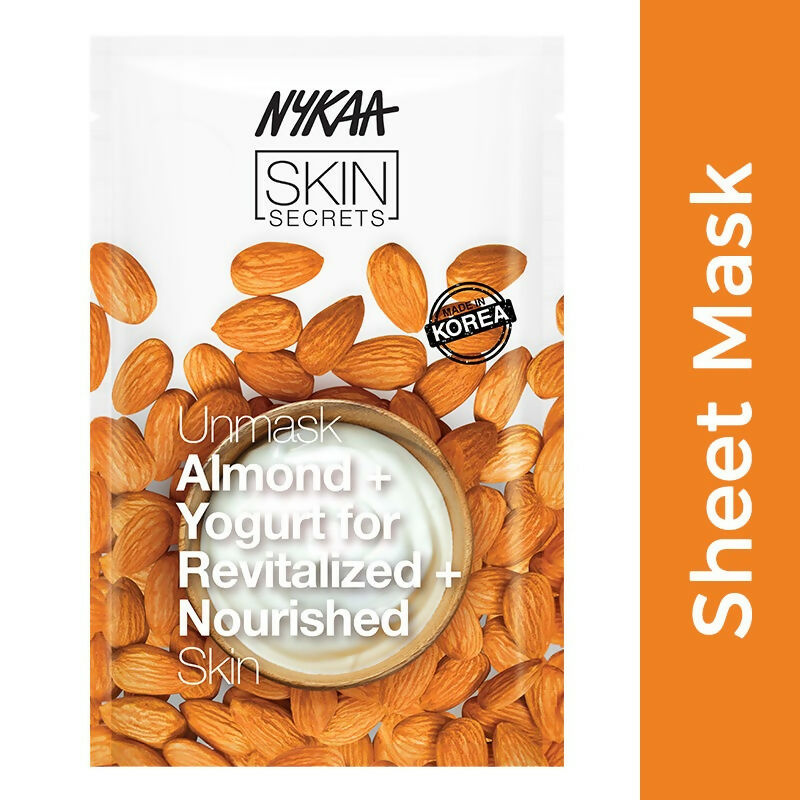Nykaa Skin Secrets Indian Rituals Almond + Yogurt Sheet Mask For Revitalized & Nourished Skin - Distacart