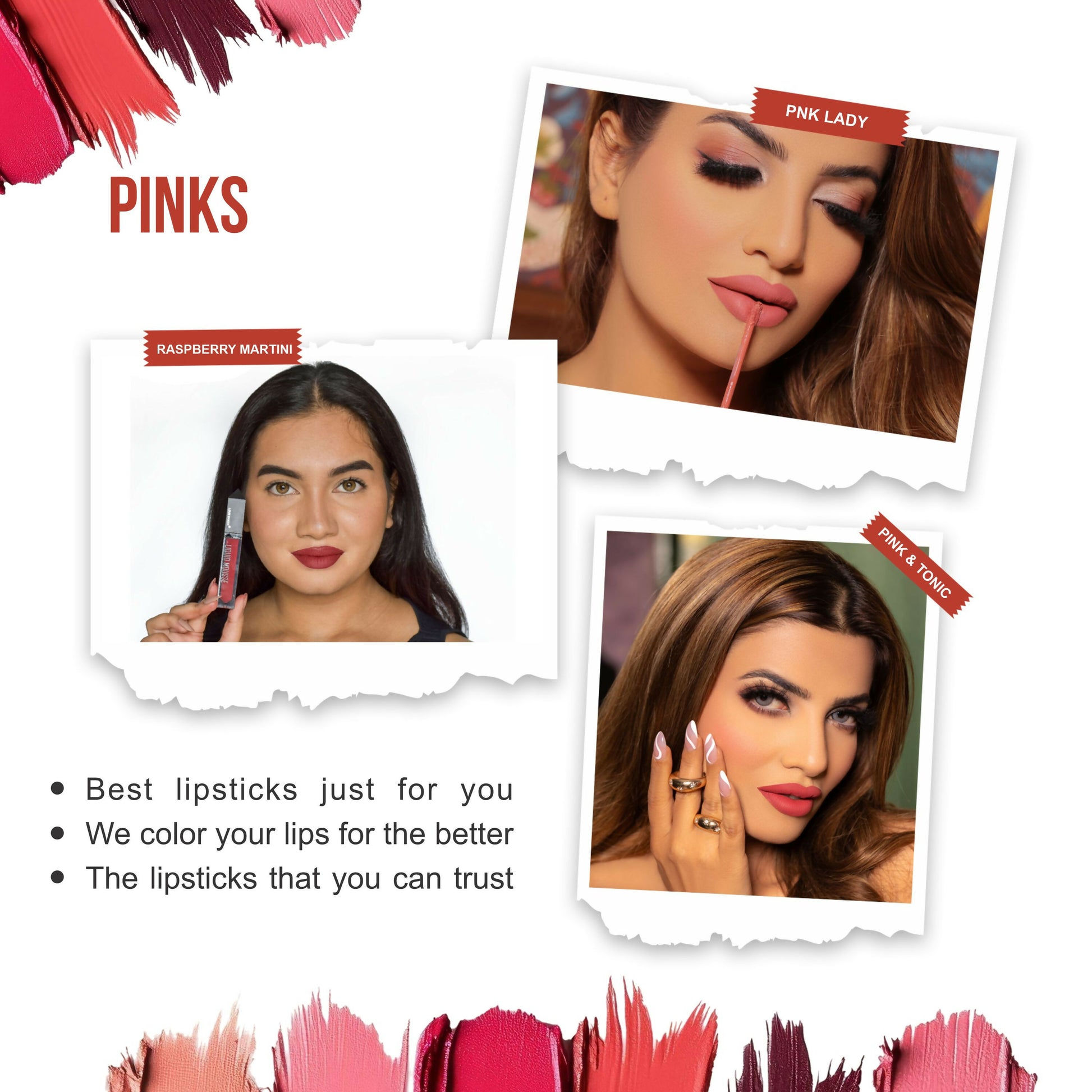 Love Earth Liquid Mousse Matte Lipstick - Pinks - Distacart