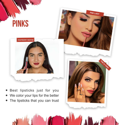 Love Earth Liquid Mousse Matte Lipstick - Pinks - Distacart