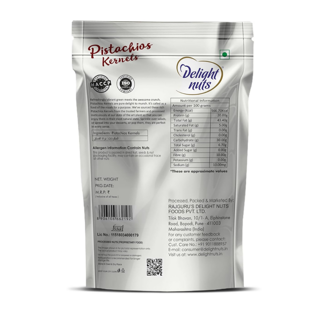 Delight nuts Pistachios Kernels - Dista