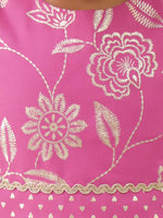 Thumbnail for Lil Drama Khilkhilahat Pink Top and Dhoti Set For Girls