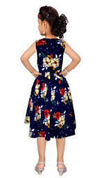 Thumbnail for Asmaani Kids Party Wear Stylish Dresses, Perfect for Parties, Functions & Vacations - Navy Blue