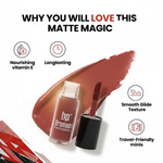 Thumbnail for Bronson Professional Silky Mousse Liquid Matte Lipstick - Dista