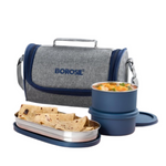 Thumbnail for Borosil Carrymore Microwavable Stainless Steel Lunchbox with Bag - Dista