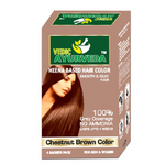 Thumbnail for VedicAyurveda Henna Based Hair Colour - Soft black & Chestnut Brown - Dista