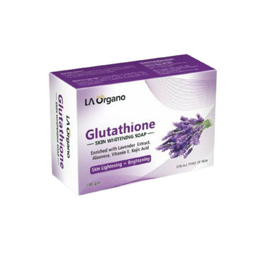 LA Organo Glutathione Lavender Skin Whitening Soap - Distacart