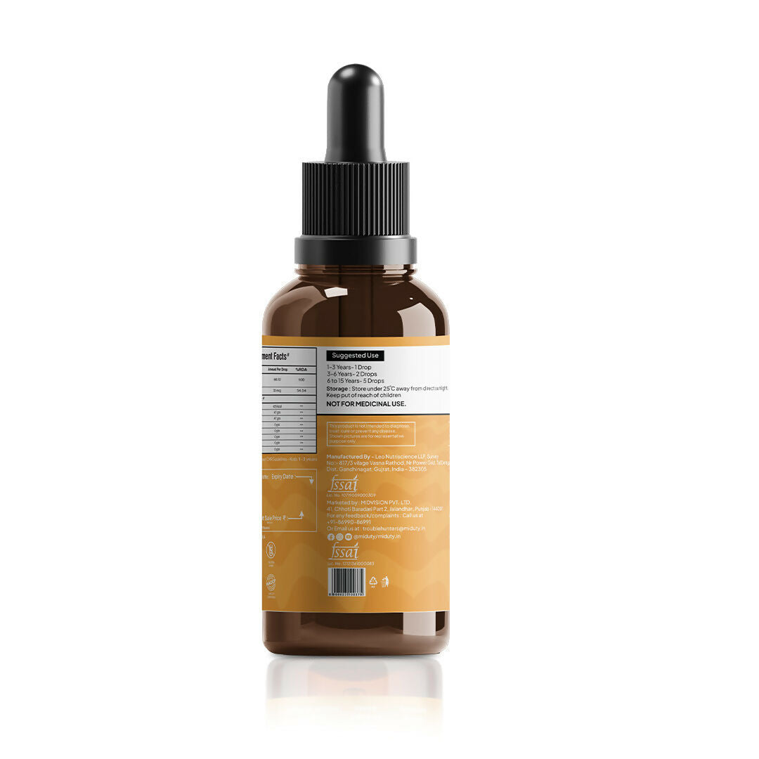 Miduty Coco D3+K2 Drops For Kids & Babies - Distacart