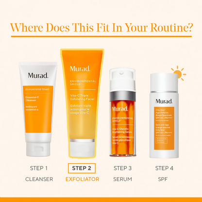 Murad Environmental Shield Vitamin C Triple Exfoliating Facial - Distacart