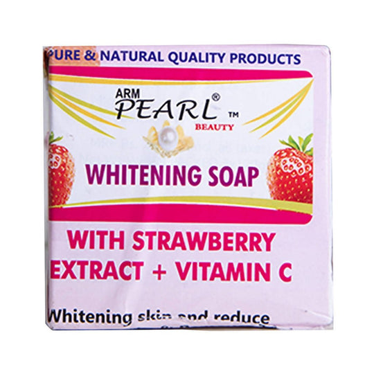 korean white pink strawberry & glutathione whitening soap Review Smoothes and nourishes skin Buy ARM Pearl Beauty Whitening