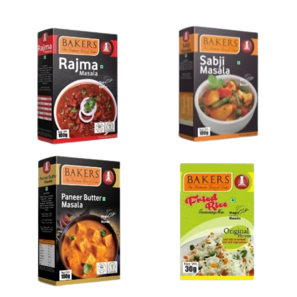 BAKERS Paneer Butter Masala , Rajma Masala , Sabzi Masala , Fried Rice Mix - Dista