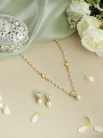 Thumbnail for Ruby Raang Ruhani Pearl Necklace And Earrings Set