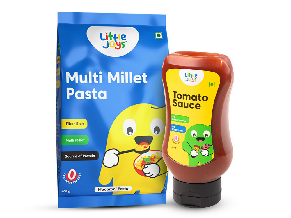 Little Joys Tomato Sauce Squeeze + Macaroni Pasta Combo - Distacart