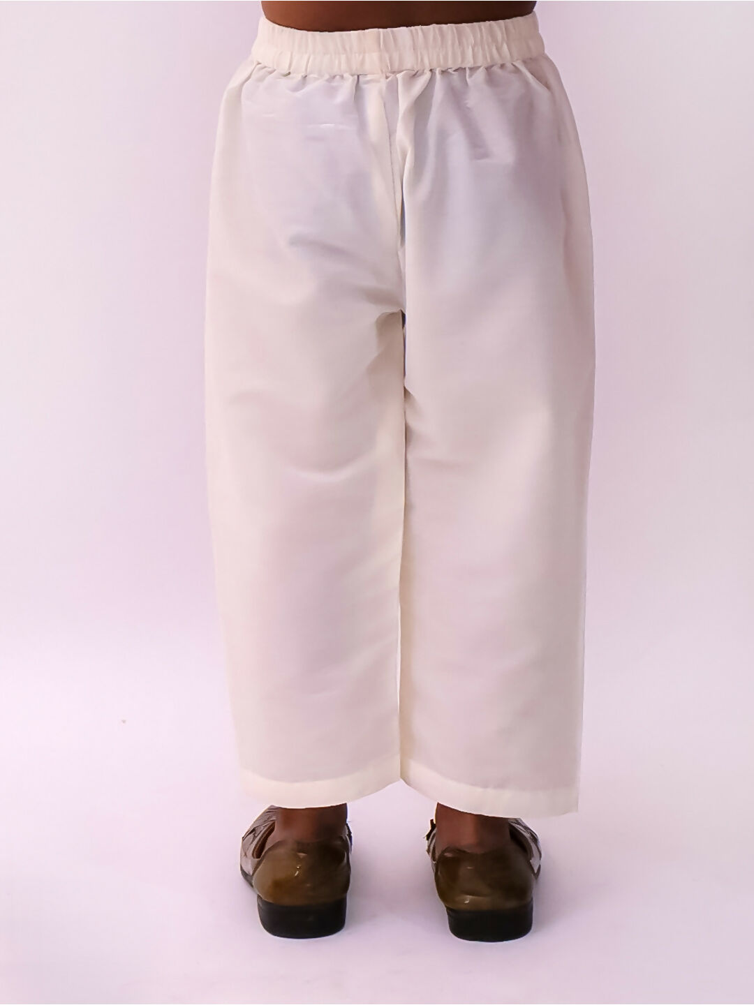 Lil Drama Mishti White Kurta Pyjama and Jacket For Boys