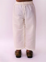 Thumbnail for Lil Drama Mishti White Kurta Pyjama and Jacket For Boys