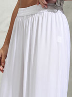 Thumbnail for Vishudh White Floral Embroidered Thread Work Straight Kurta With Palazzos