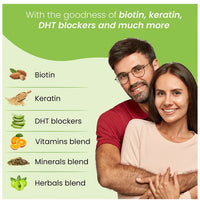 Thumbnail for Zingavita Biotin + Keratin Hair Vitamin Kaccha Aam Gummies - Distacart