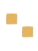 Thumbnail for Ruby Raang Golden Square Studs