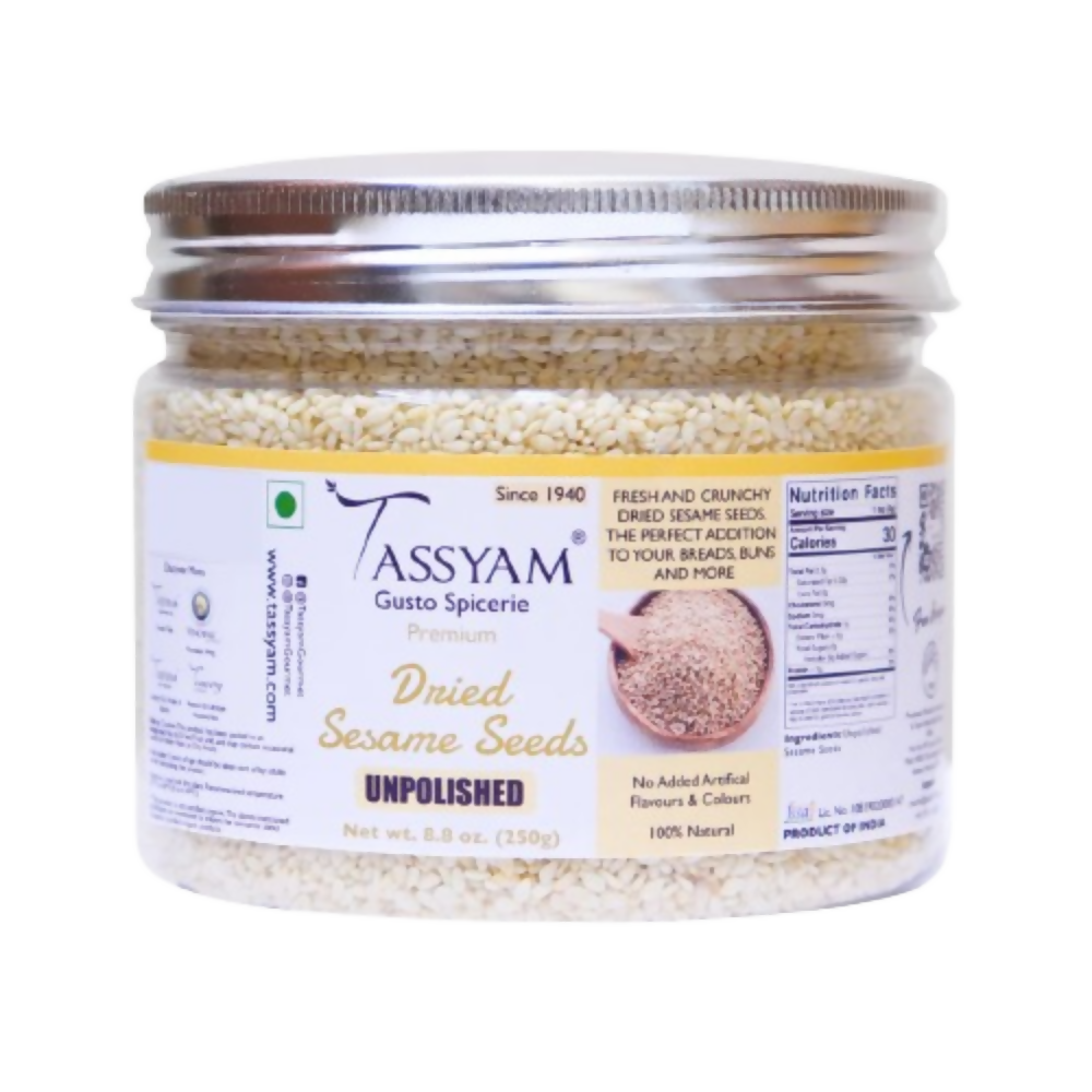 Tassyam Organics Unpolished Sesame Seeds - Distacart