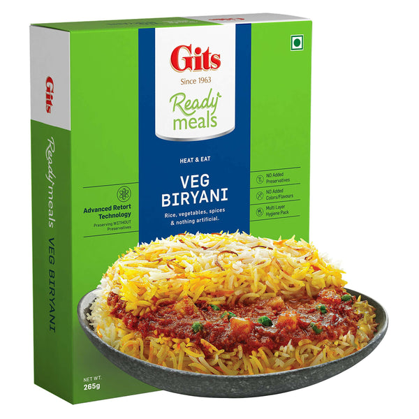 Gits Ready to Eat Veg Biryani Pure Veg - Distacart