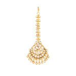 Thumbnail for Nuyug 22K Gold-Plated Kundan Studded Maang Tikka Head Jewellery