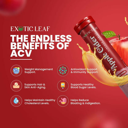 Exotic Leaf Apple Cider Vinegar Tablets - Distacart