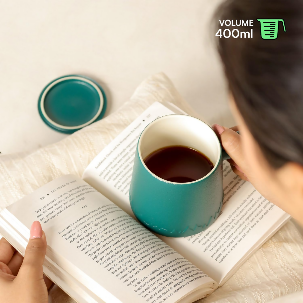 Udyan Tea Infuser Mug - Forest Green - Dista
