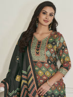 Thumbnail for Jyoti Fashion Women's Multicolor Pashmina Digital Printed Kurta with Trouser & Dupatta - Distacart