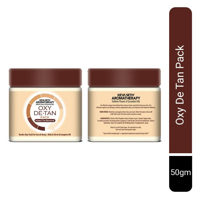 Keya Seth Aromatherapy Oxy De Tan Pack Instant Tan Removal - Distacart