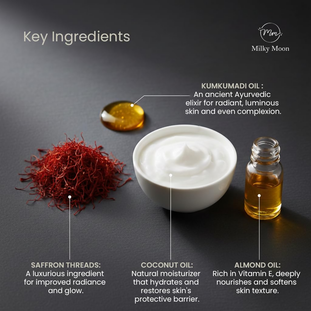Milky Moon Kumkumadi Cream for Pigmentation & Wrinkles Night Cream - Dista
