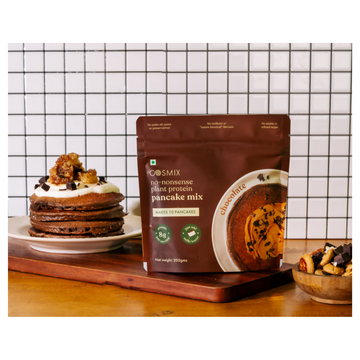 Cosmix no nonsense plant protein pancake mix Chocolate - Distacart