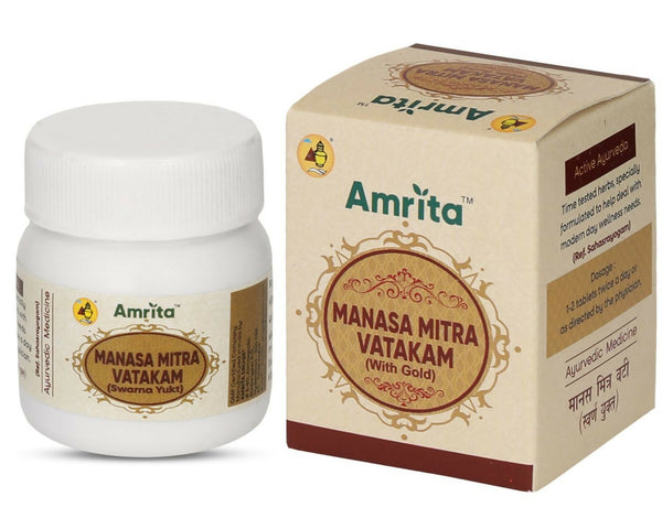 Amrita Manasamitra Vatakam Tablets (With Swarna Yukt) - Distacart