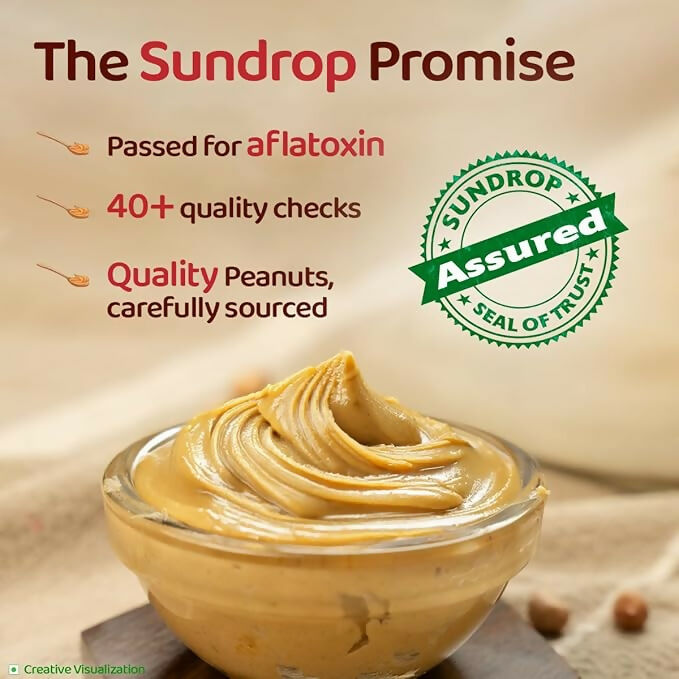 Sundrop Peanut Butter With Jaggery, Creamy - Dista