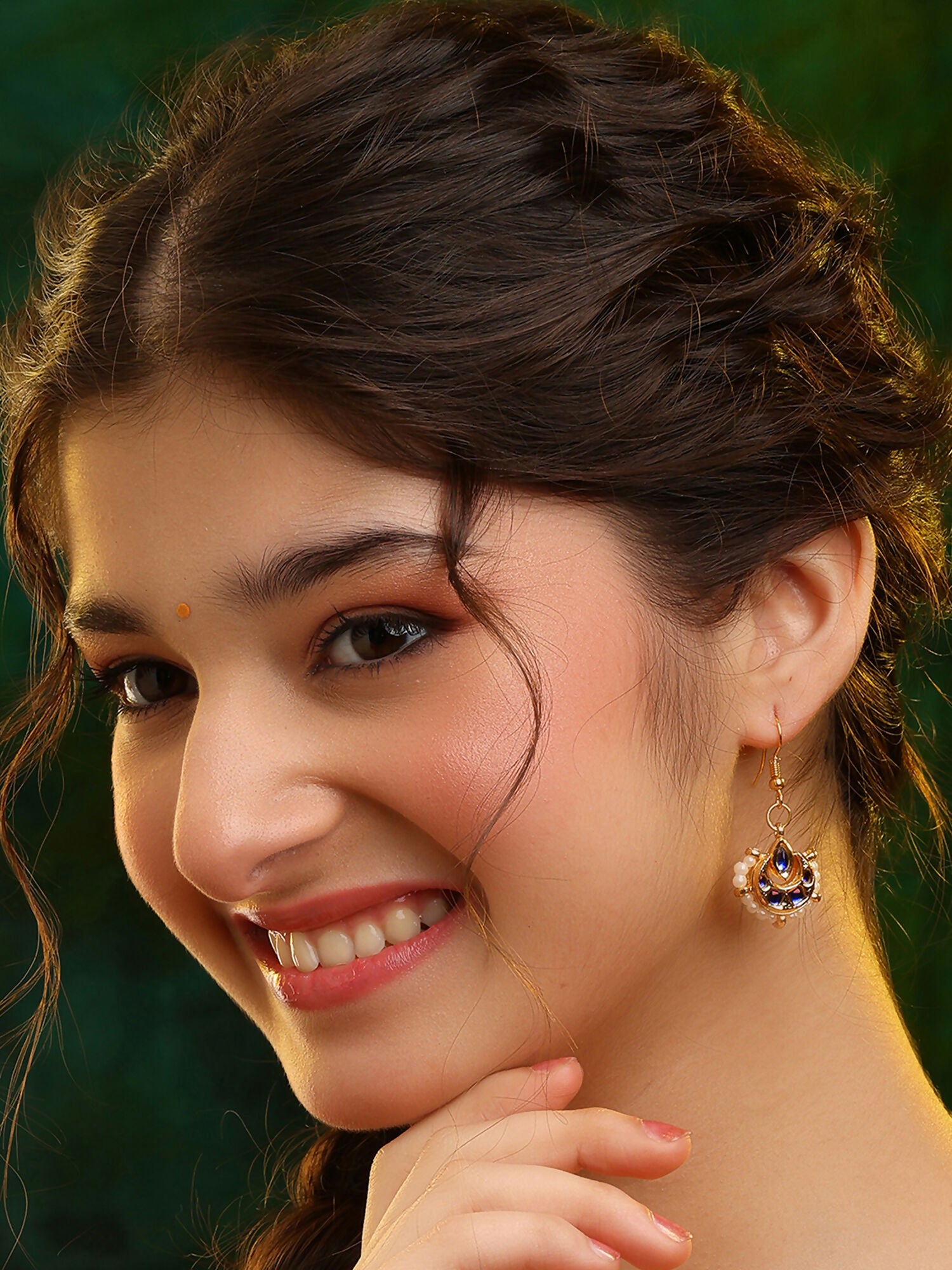 Ruby Raang Nazakat Antique Earrings - Distacart