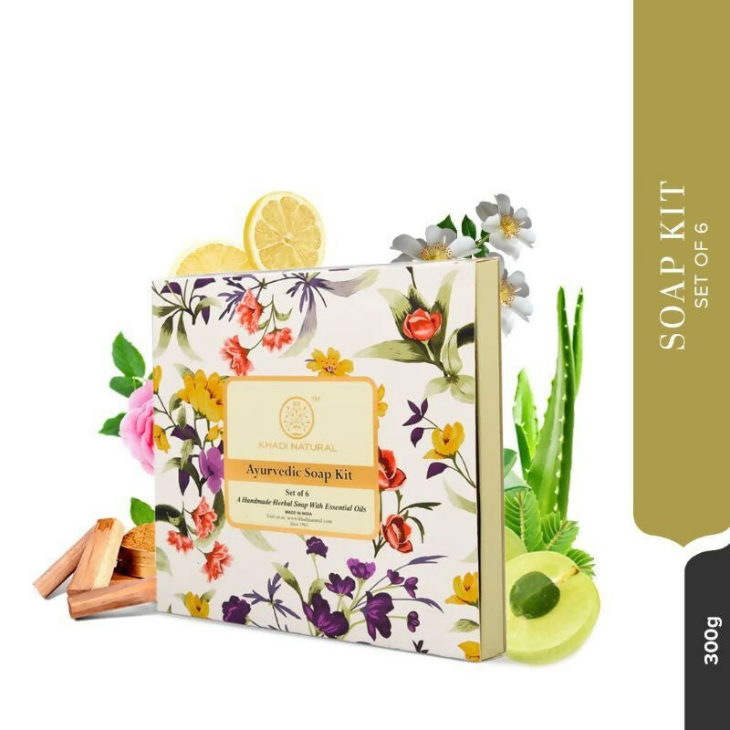 Khadi Natural Ayurvedic Handmade Soap Kit - Distacart