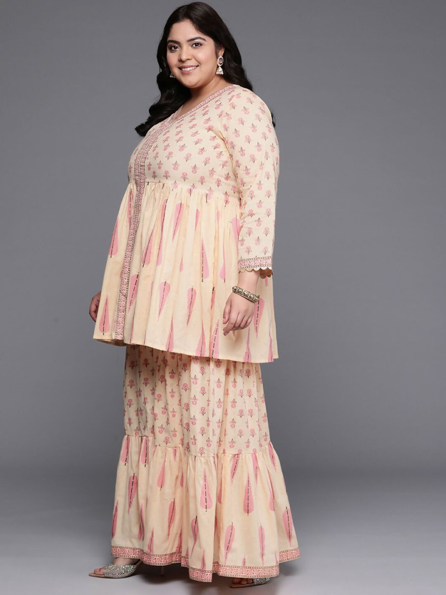 Ahalyaa Women's Traditional wear Co-ords - Tan - Distacart