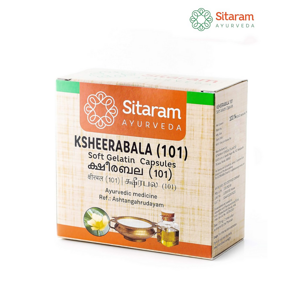Sitaram Ksheerabala 101 Soft Gelatin Capsules - Distacart
